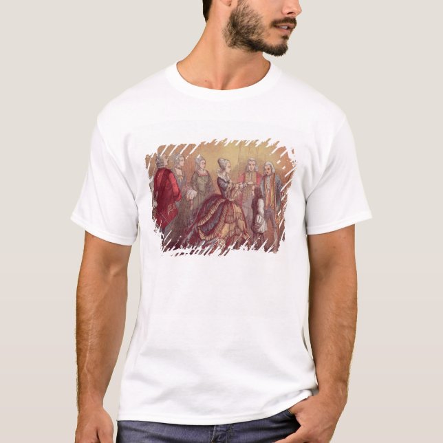 Queen Anne touching Dr. Johnson T-Shirt (Front)