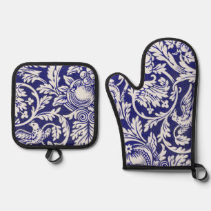 Queen Anne, William Morris Oven Mitt & Pot Holder Set