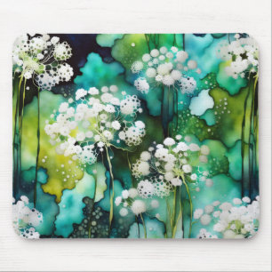 Queen Anne's Lace Abstract Mouse Mat