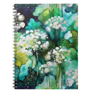 Queen Anne's Lace Abstract Notebook