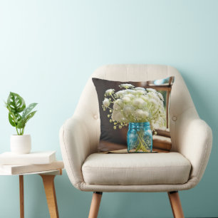 Queen Anne's Lace Bouquet  Cushion