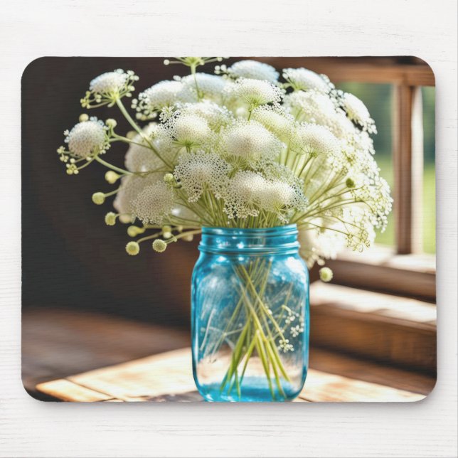Queen Anne's Lace Bouquet  Mouse Mat (Front)