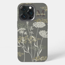 Queen Anne's Lace Dark iPhone / iPad case
