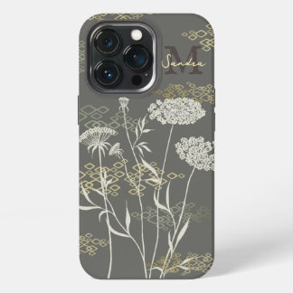 Queen Anne's Lace Dark iPhone / iPad case