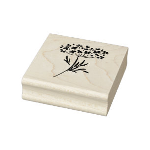 Queen Annes Lace Flower Rubber Stamp