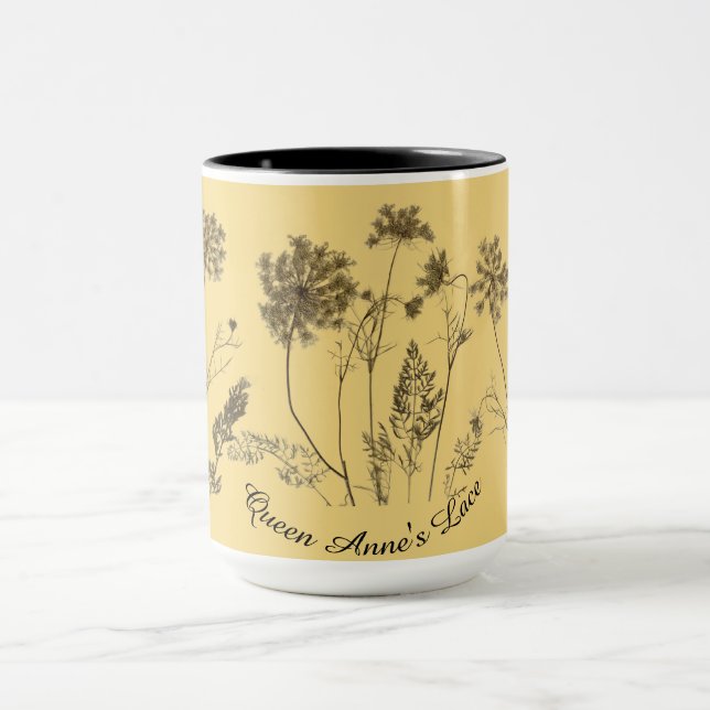 Queen Anne's Lace on a Combo Mug (15 oz.) (Center)