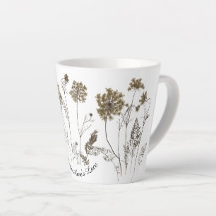 Queen Anne's Lace on a Small Latte Mug