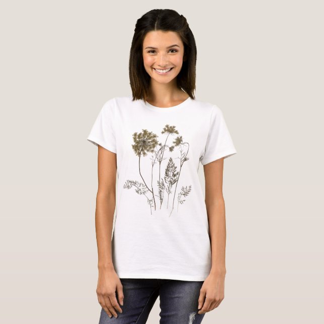 Queen Anne's Lace on a T-Shirt (Front Full)