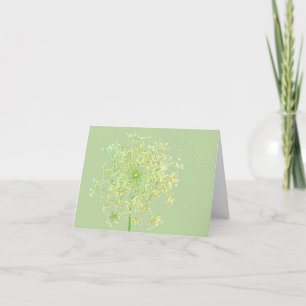 Queen Annes Lace on Green Note Cards