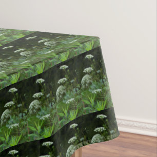 Queen Anne's Lace Wildflower in Summer Tablecloth