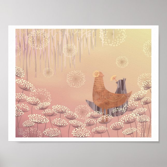 Queen Anne's Sweet Memory2 Illustration Print (Front)