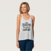 queen are born in february tank top (Front Full)