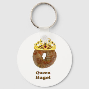 Queen Bagel Key Ring