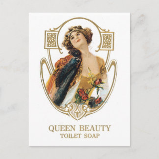 Queen Beauty toilet soap Postcard