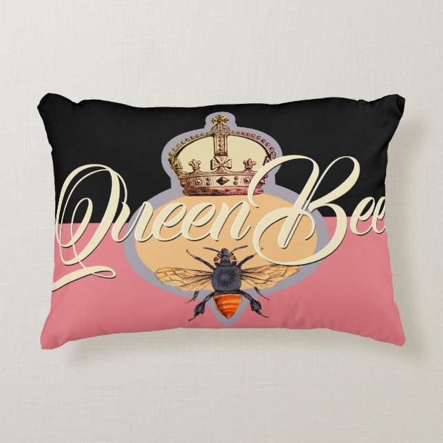 Queen Bee 12" x 16" Decorative Cushion (Front)