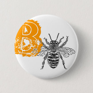 Queen Bee 6 Cm Round Badge