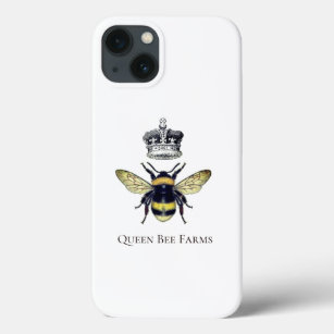 Queen Bee And Crown White Farms Or Apiary Case-Mate iPhone Case