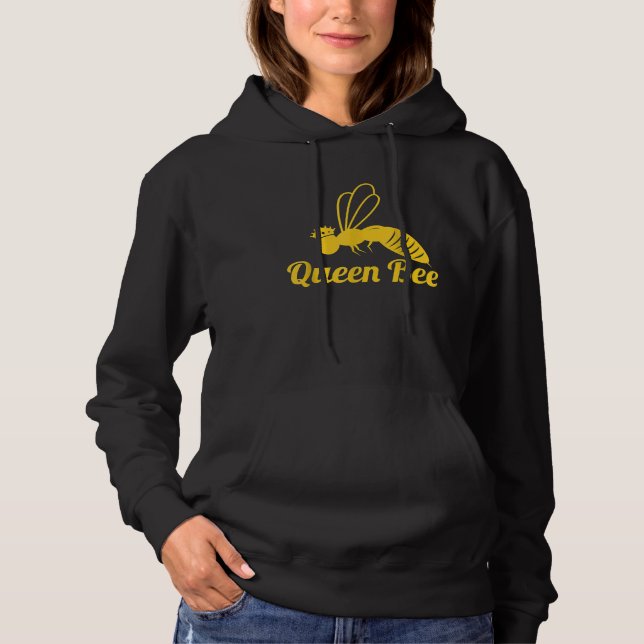 Queen Bee  Beekeeper Beekeeping Hoodie (Front)