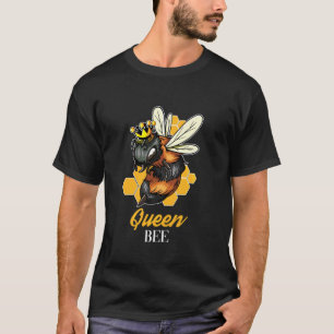 Queen Bee Beekeeper Crown Apiarist T-Shirt