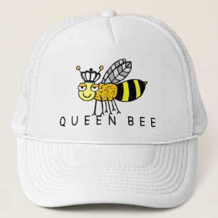 Queen Bee Black Crown Trucker Hat