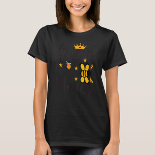 Queen Bee Black Girl Magic Melanin Women Afro Amer T-Shirt