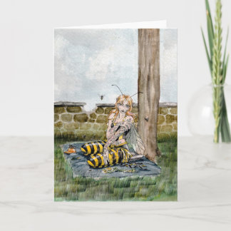'Queen Bee' Blank Greeting Card