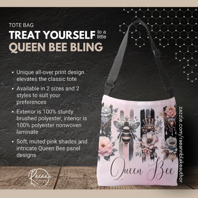 Queen Bee Bling Tote Bag (Creator Uploaded)