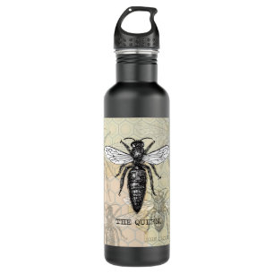Queen Bee Bug Insect Antique Illustration 710 Ml Water Bottle