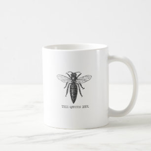 Queen Bee Bug Insect Antique Illustration Coffee Mug