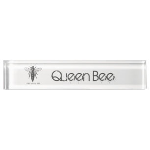 Queen Bee Bug Insect Bees Illustration Nameplate