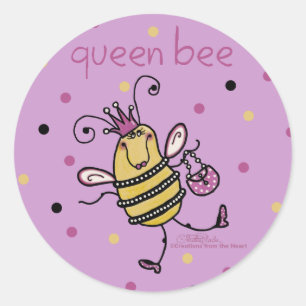Queen Bee Classic Round Sticker