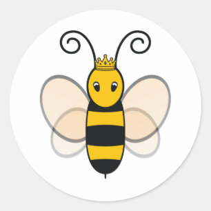 Queen Bee Classic Round Sticker