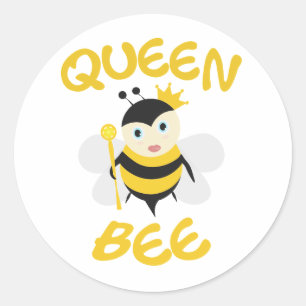 Queen Bee Classic Round Sticker