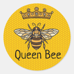 Queen Bee Classic Round Sticker