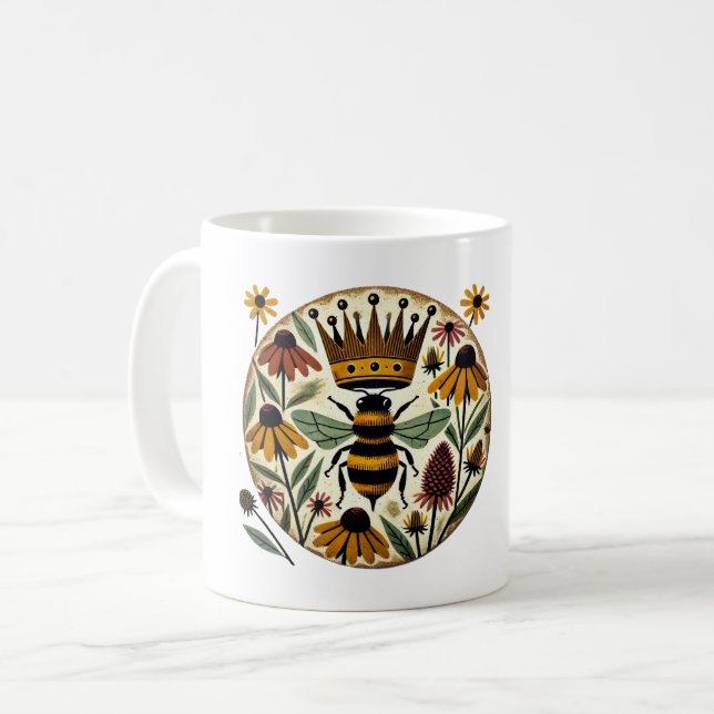 Queen Bee                                          Coffee Mug (Front Left)