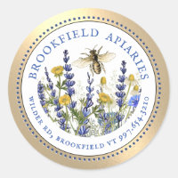 Queen Bee Cottage Garden Apiary Promotional Label