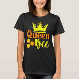 Queen Bee Crown Honeycomb T-Shirt