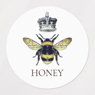 Queen Bee & Crown White Honey