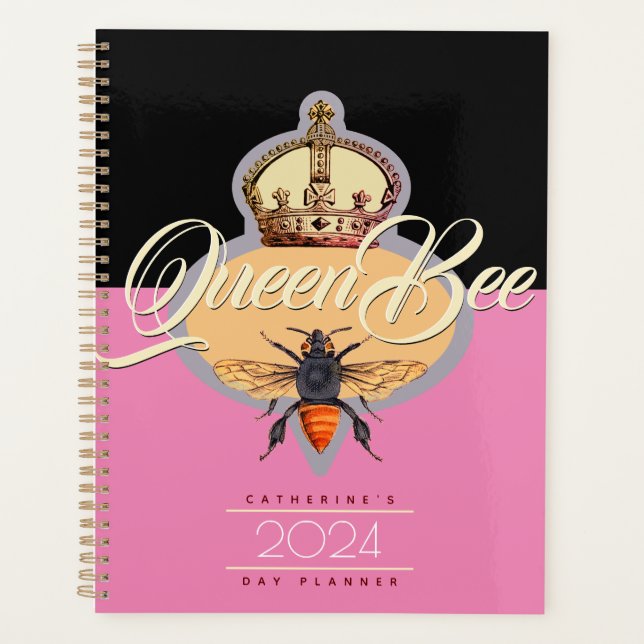 Queen Bee Daily Agenda Planner (Front)