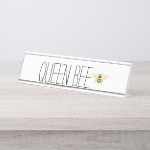 Queen Bee Desk Name Plate