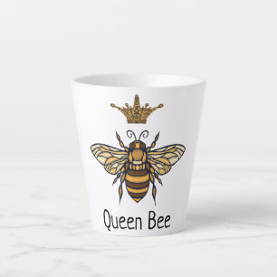 Queen Bee Fancy Crown Latte Mug