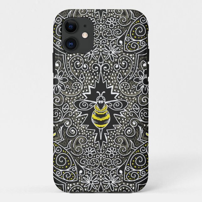queen bee filigree iPhone or iPad case (Back)