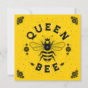 Queen Bee Flat Card (5.25x5.25)