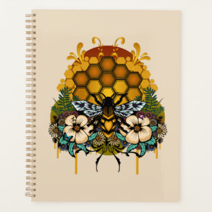 Queen Bee Floral Honeycomb Botanical Garden Planner