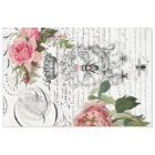 Queen Bee Floral Script Decoupage Sheet