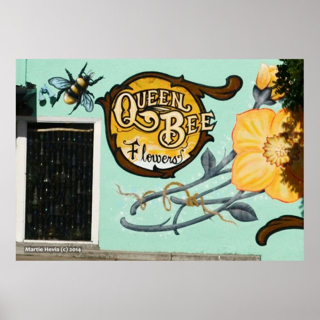 Queen Bee Flowers Poster (Front)