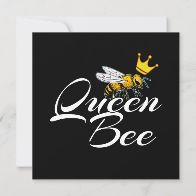 Queen Bee | Gift For Women | Bee Keeper Gifts Holiday Card (Front)