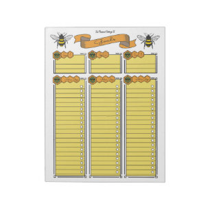 Queen Bee Goal Planner Custom Notepad