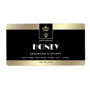 Queen bee gold minimalist honey