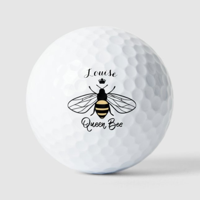 Queen Bee golf balls Customise  (Front)